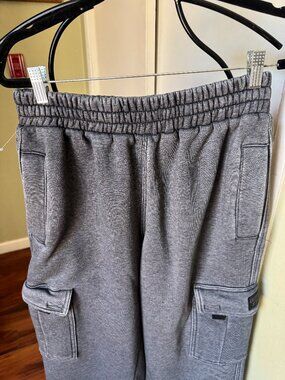 county fb heavyweight cargo sz med six pocket heavy material euc